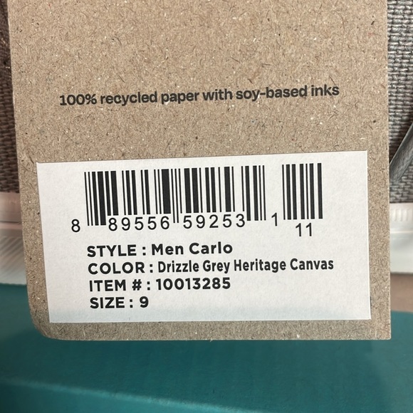 Toms Carlo men size 9 - new without tags